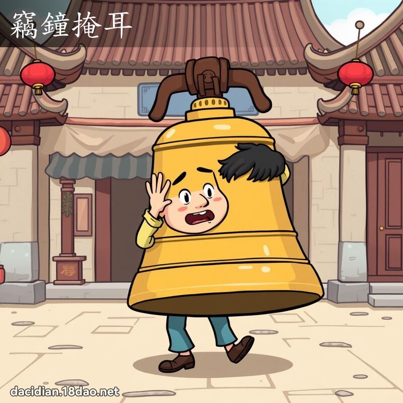 竊鐘掩耳 - 國語大辭典配圖