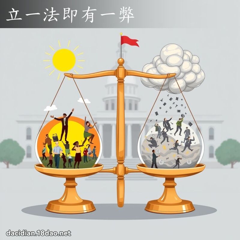 立一法即有一弊 - 國語大辭典配圖