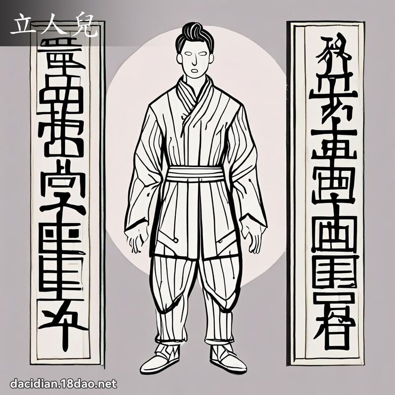 立人儿 - 国语大辞典配图