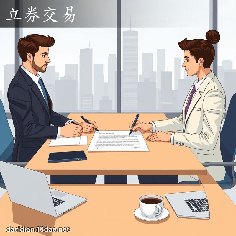 立券交易 - 國語大辭典配圖