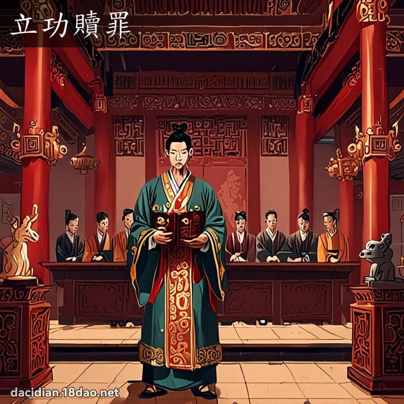 立功赎罪 - 国语大辞典配图