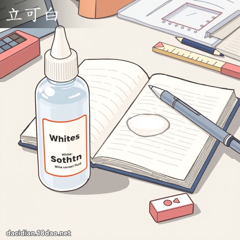 立可白 - 国语大辞典配图
