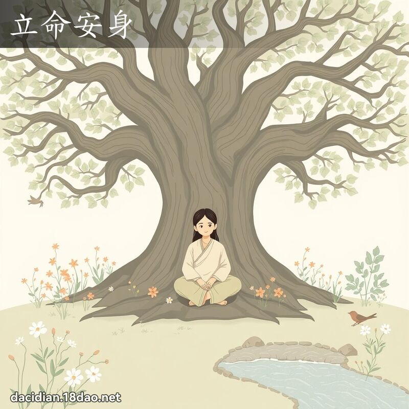 立命安身 - 国语大辞典配图