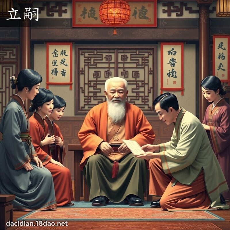 立嗣 - 國語大辭典配圖