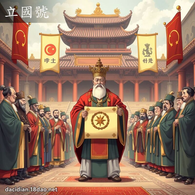 立國號 - 國語大辭典配圖