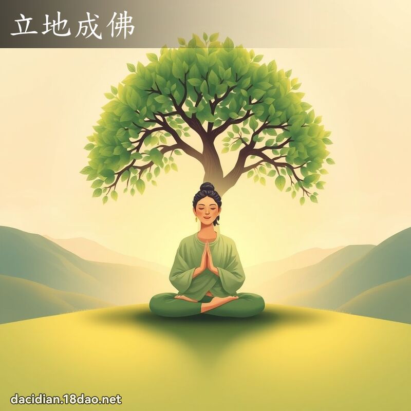 立地成佛 - 國語大辭典配圖