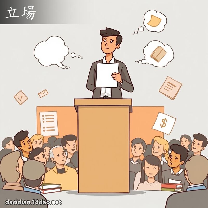 立場 - 國語大辭典配圖