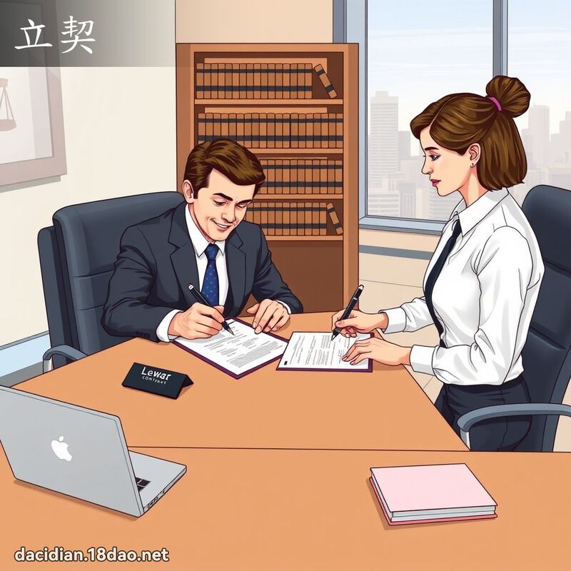立契 - 國語大辭典配圖