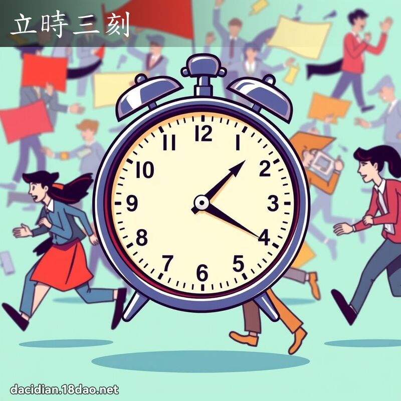 立时三刻 - 国语大辞典配图