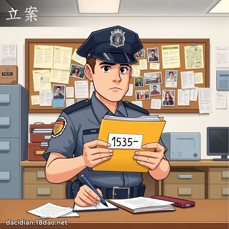 立案 - 國語大辭典配圖