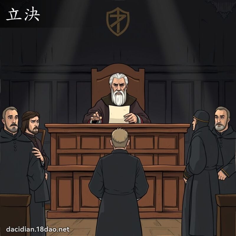 立決 - 國語大辭典配圖