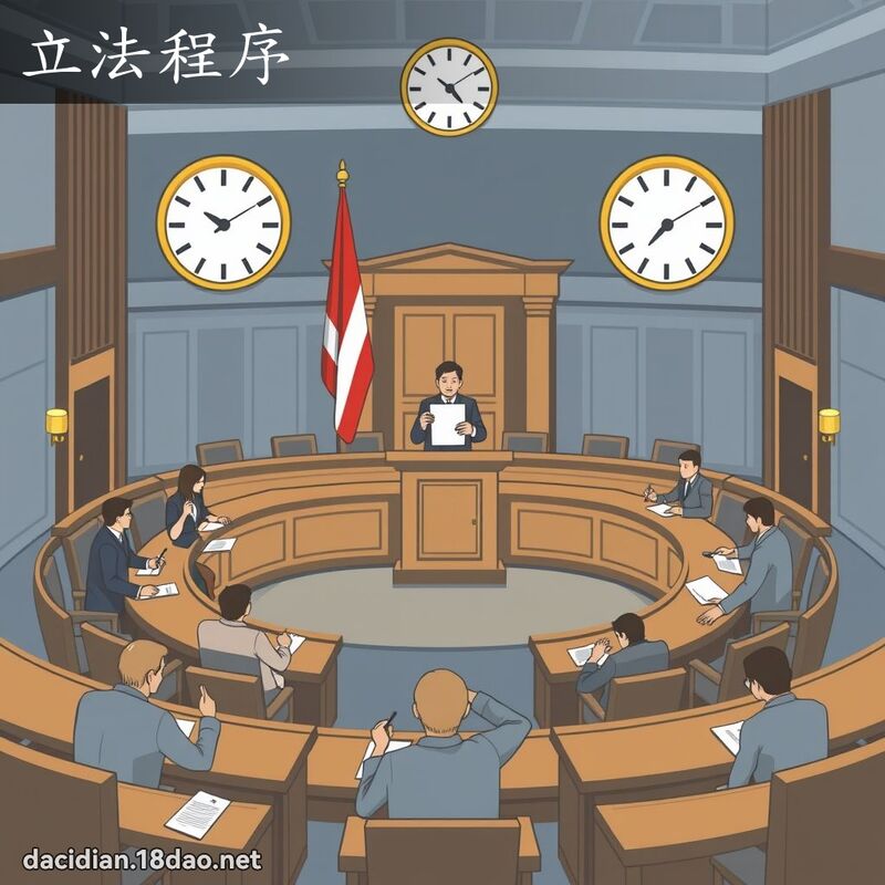 立法程序 - 国语大辞典配图