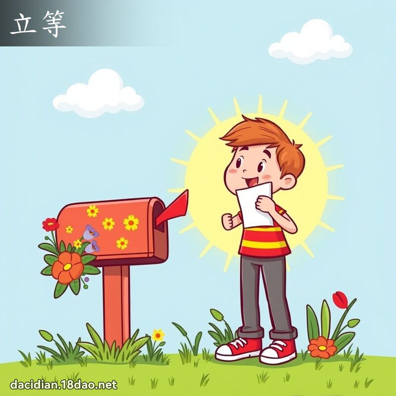 立等 - 國語大辭典配圖