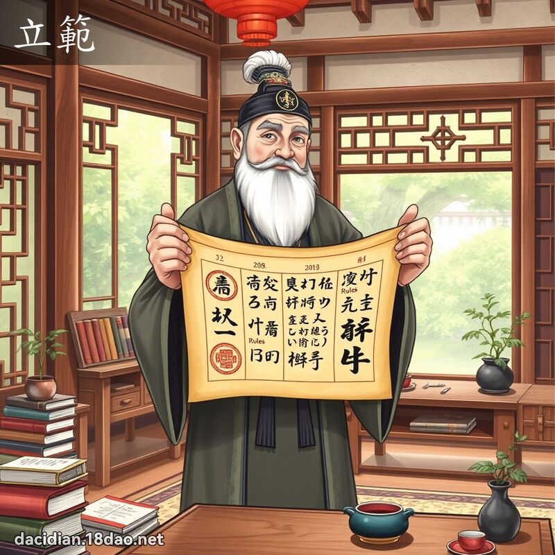 立范 - 国语大辞典配图