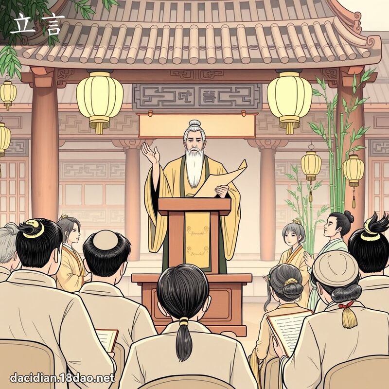 立言 - 国语大辞典配图