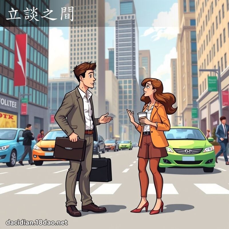 立談之間 - 國語大辭典配圖