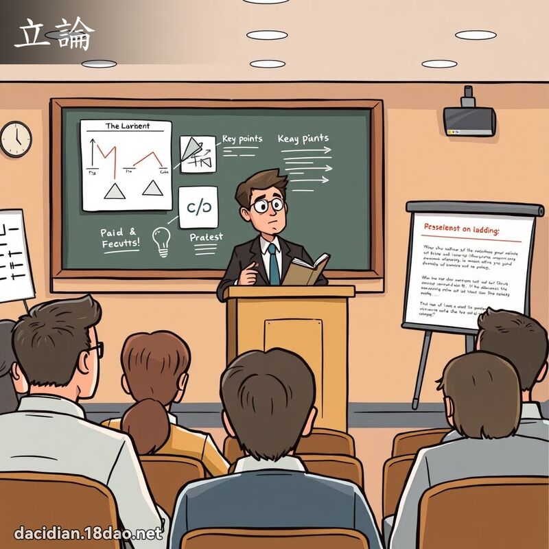 立論 - 國語大辭典配圖