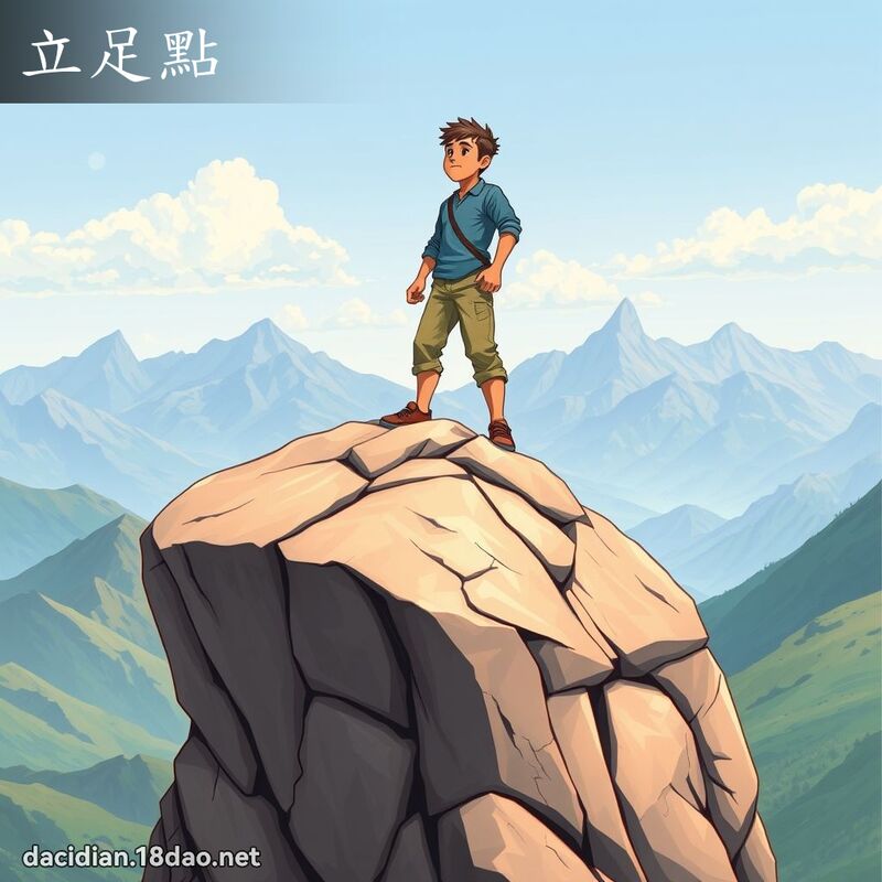 立足點 - 國語大辭典配圖