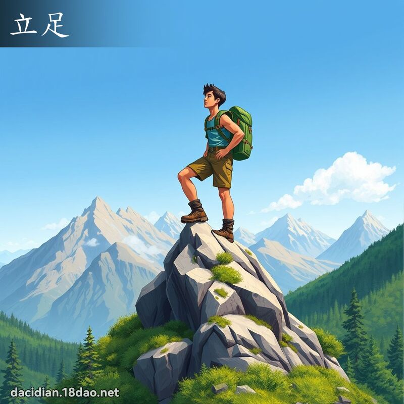 立足 - 國語大辭典配圖