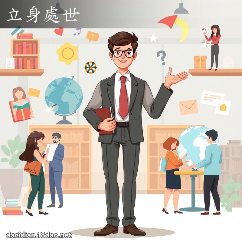 立身处世 - 国语大辞典配图