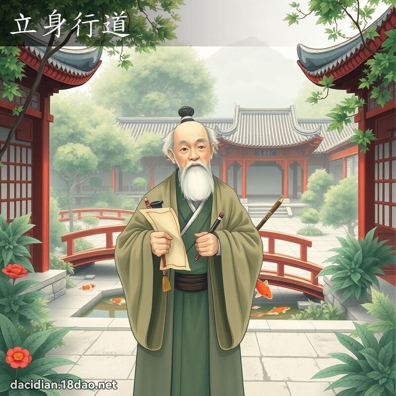 立身行道 - 国语大辞典配图