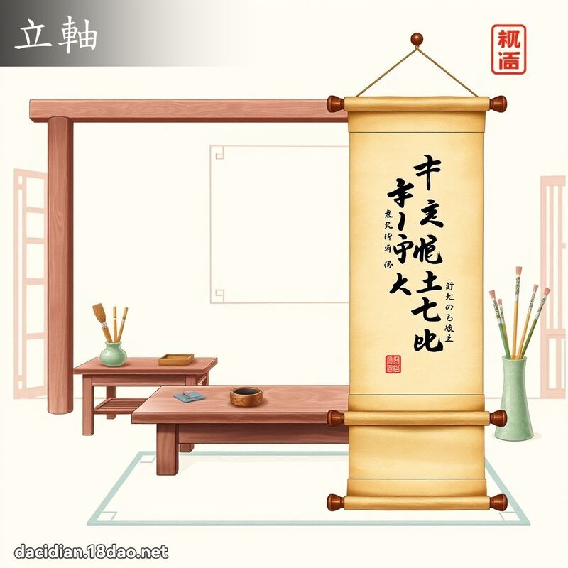 立轴 - 国语大辞典配图