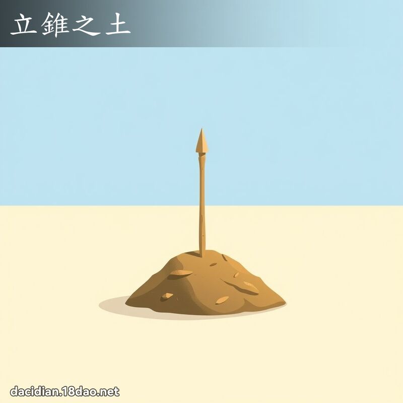 立錐之土 - 國語大辭典配圖