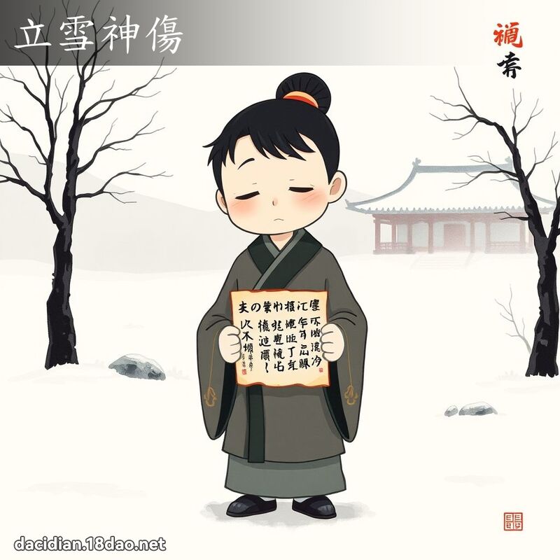 立雪神伤 - 国语大辞典配图