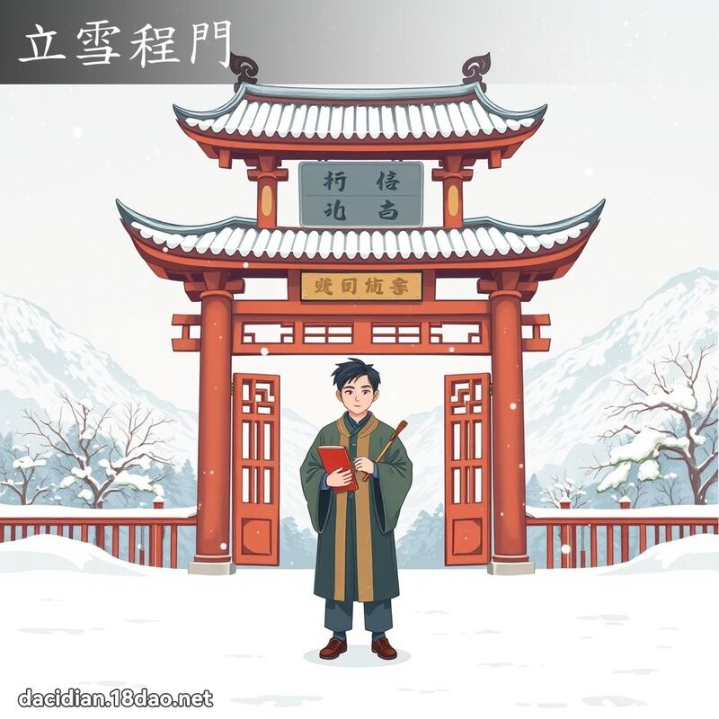 立雪程門 - 國語大辭典配圖