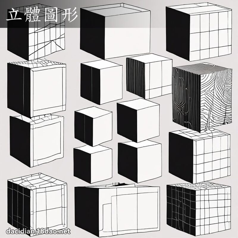 立體圖形 - 國語大辭典配圖