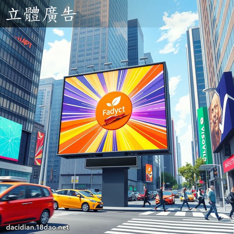 立體廣告 - 國語大辭典配圖