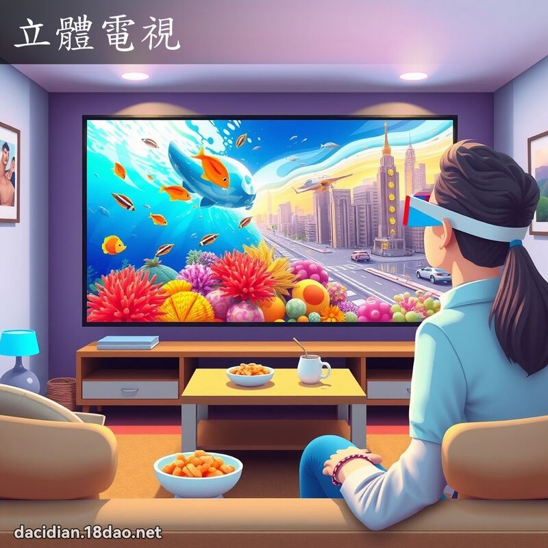 立体电视 - 国语大辞典配图
