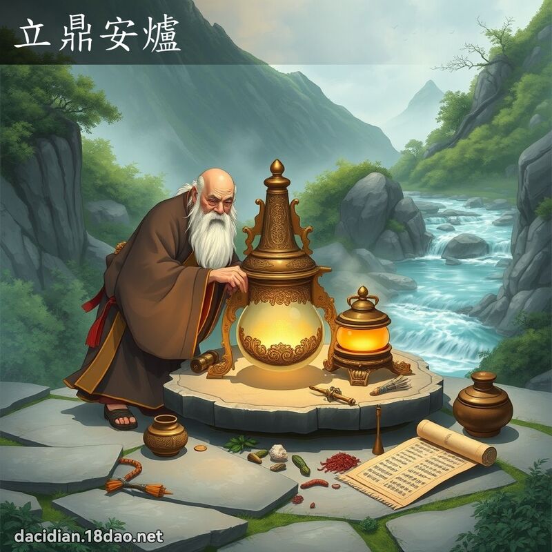 立鼎安爐 - 國語大辭典配圖