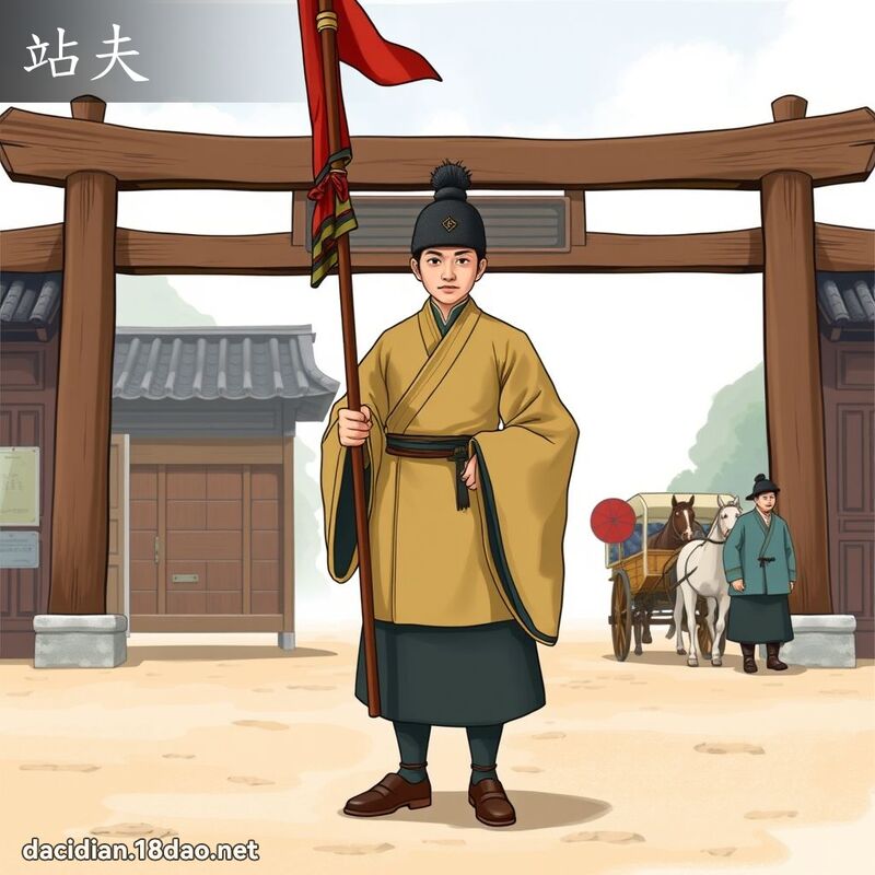 站夫 - 国语大辞典配图