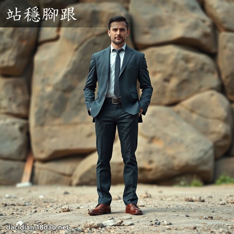站穩腳跟 - 國語大辭典配圖