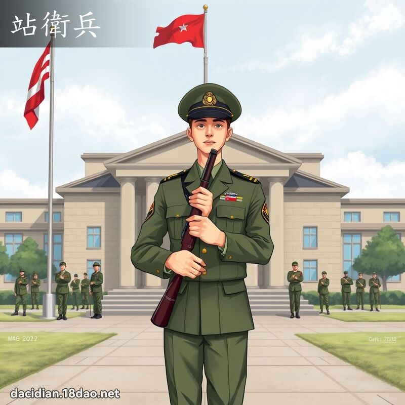站衛兵 - 國語大辭典配圖