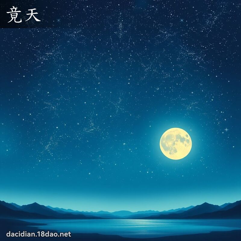 竟天 - 国语大辞典配图