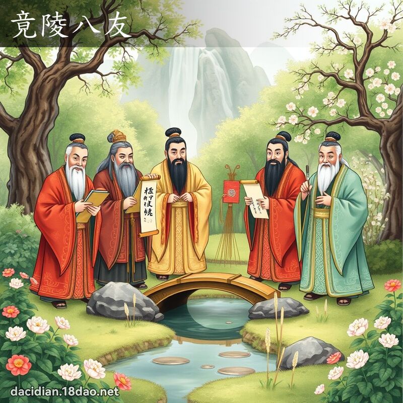 竟陵八友 - 國語大辭典配圖