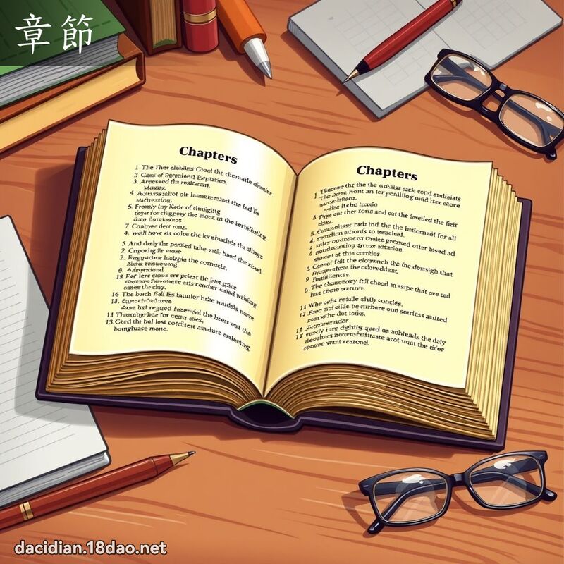 章節 - 國語大辭典配圖