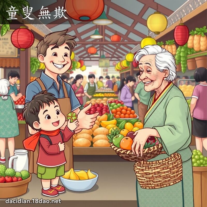 童叟无欺 - 国语大辞典配图