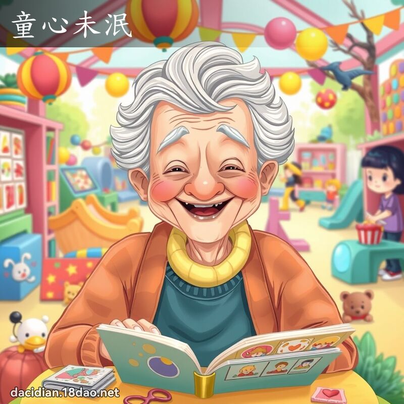 童心未泯 - 國語大辭典配圖