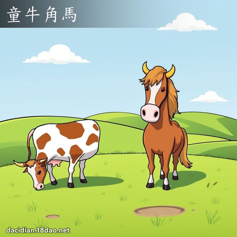 童牛角马 - 国语大辞典配图