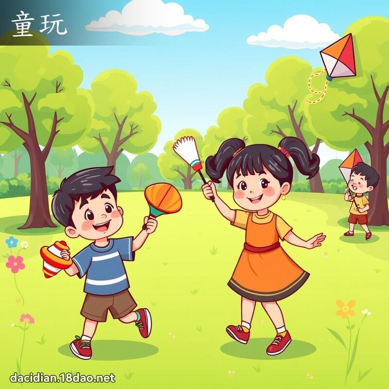 童玩 - 國語大辭典配圖