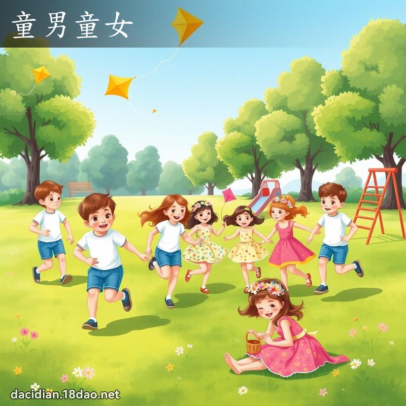 童男童女 - 國語大辭典配圖