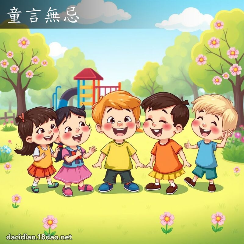 童言无忌 - 国语大辞典配图