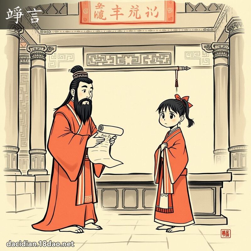 竫言 - 國語大辭典配圖