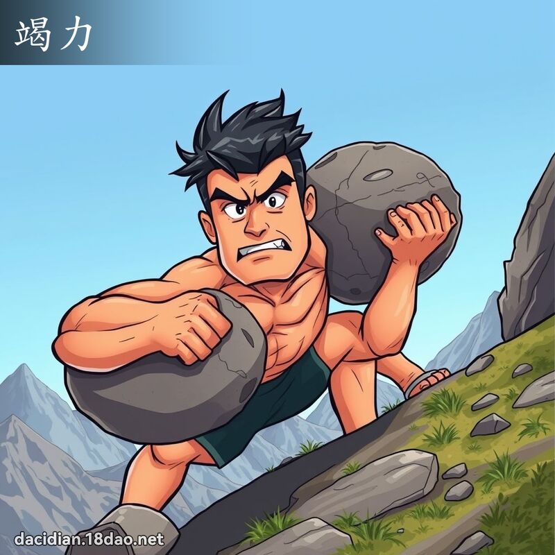 竭力 - 國語大辭典配圖
