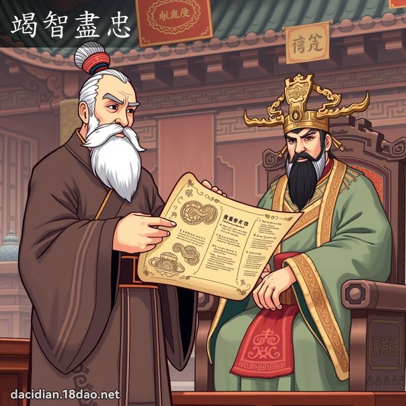 竭智尽忠 - 国语大辞典配图