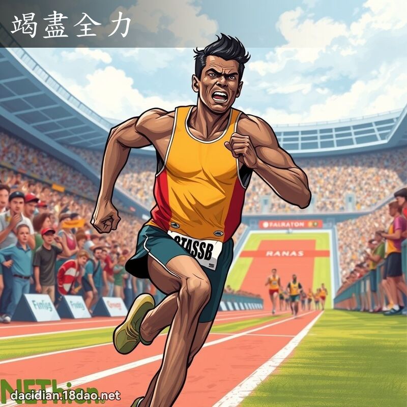 竭盡全力 - 國語大辭典配圖