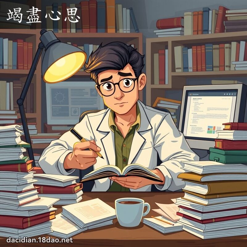 竭盡心思 - 國語大辭典配圖